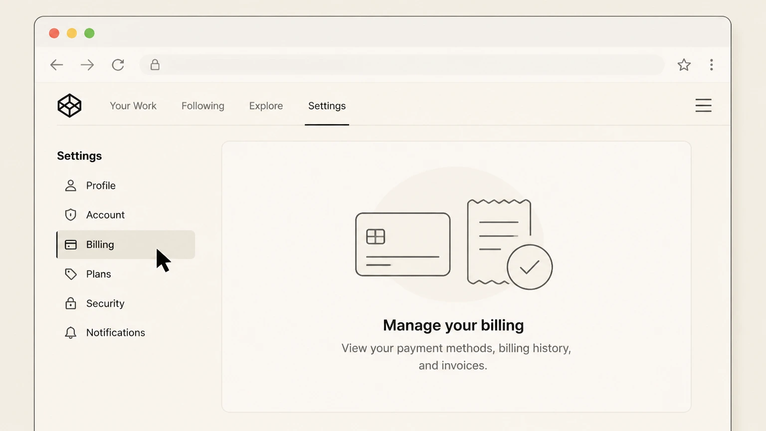 CodePen web cancellation: Open Billing