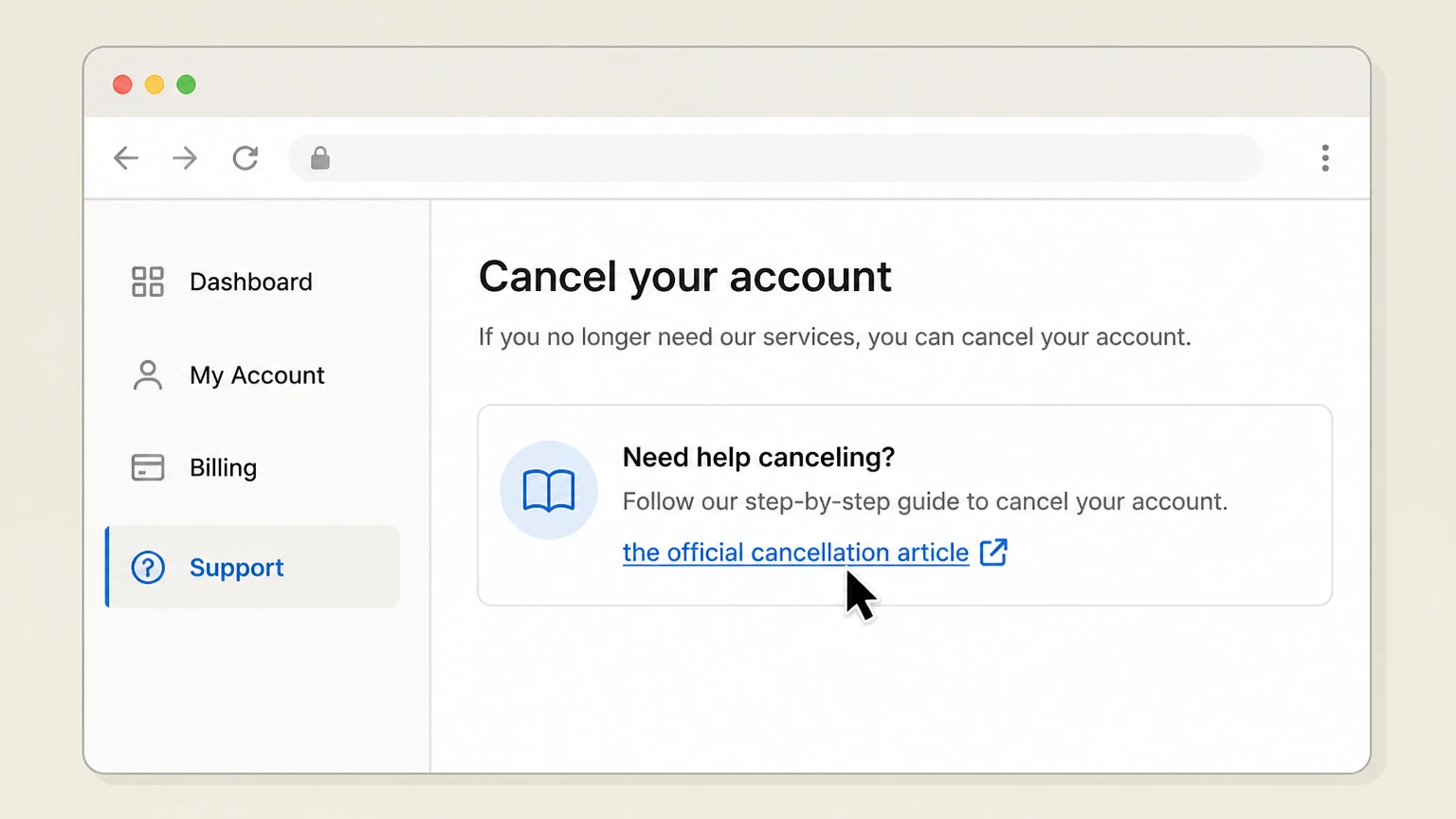 Constant Contact web cancellation: Open the official cancellation article