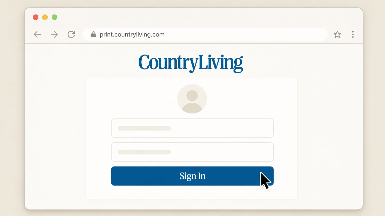 Country Living Country Living customer care portal (direct billing) cancellation: Sign in to your subscription account