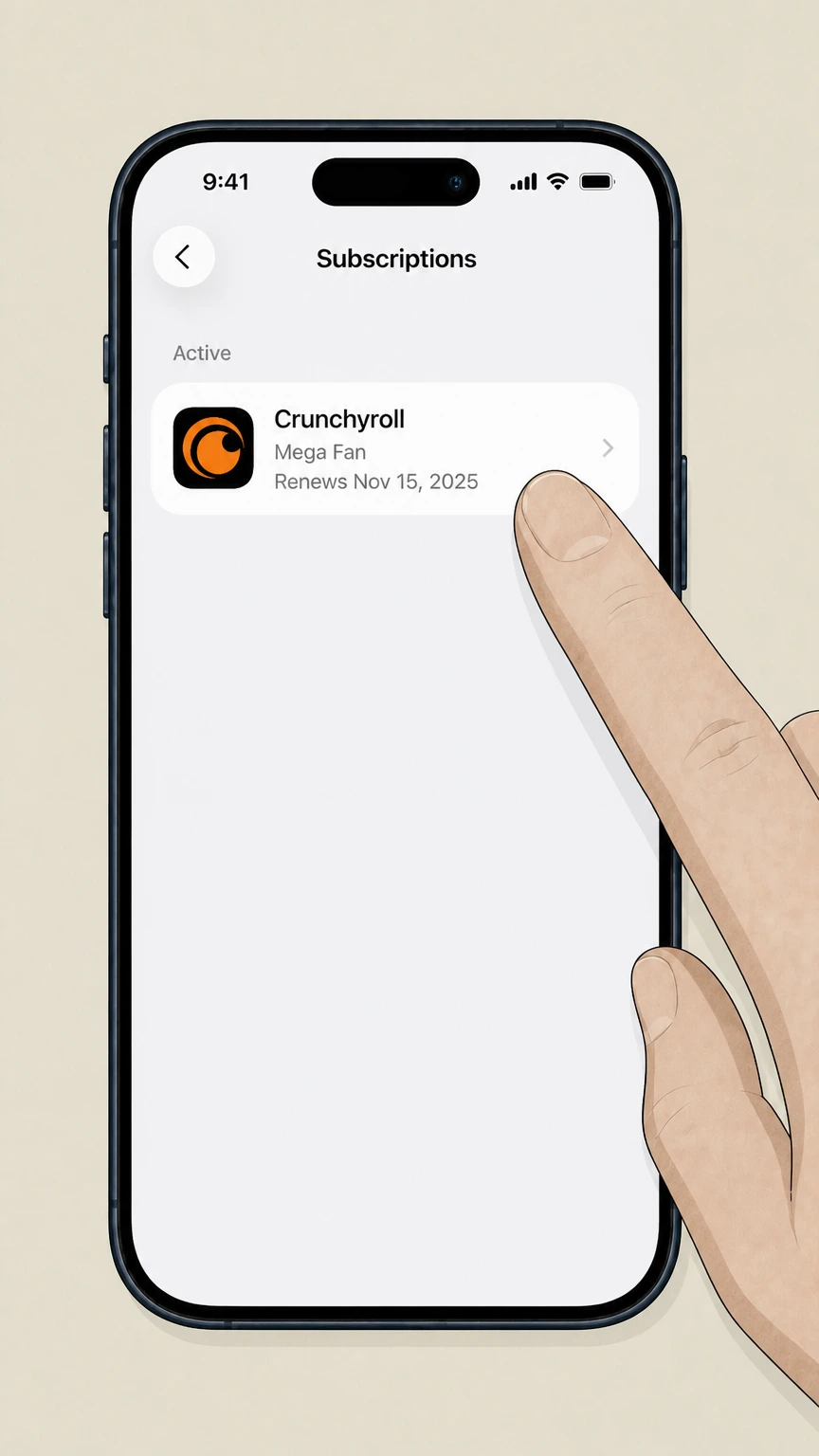 Crunchyroll ios cancellation: Choose Crunchyroll