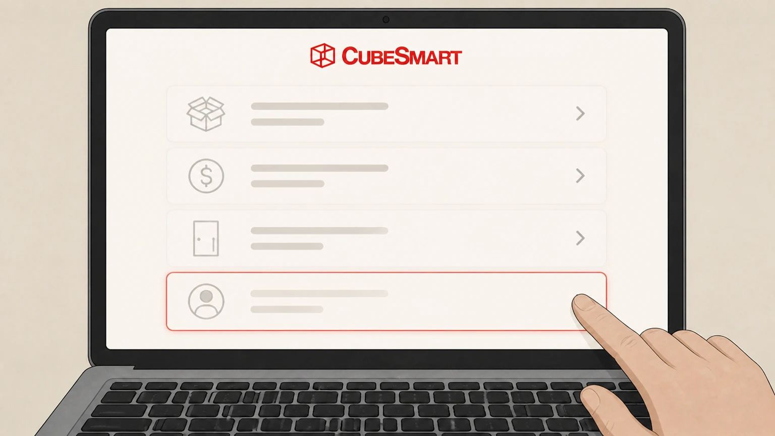 CubeSmart In person at your CubeSmart facility cancellation: Go to the facility office