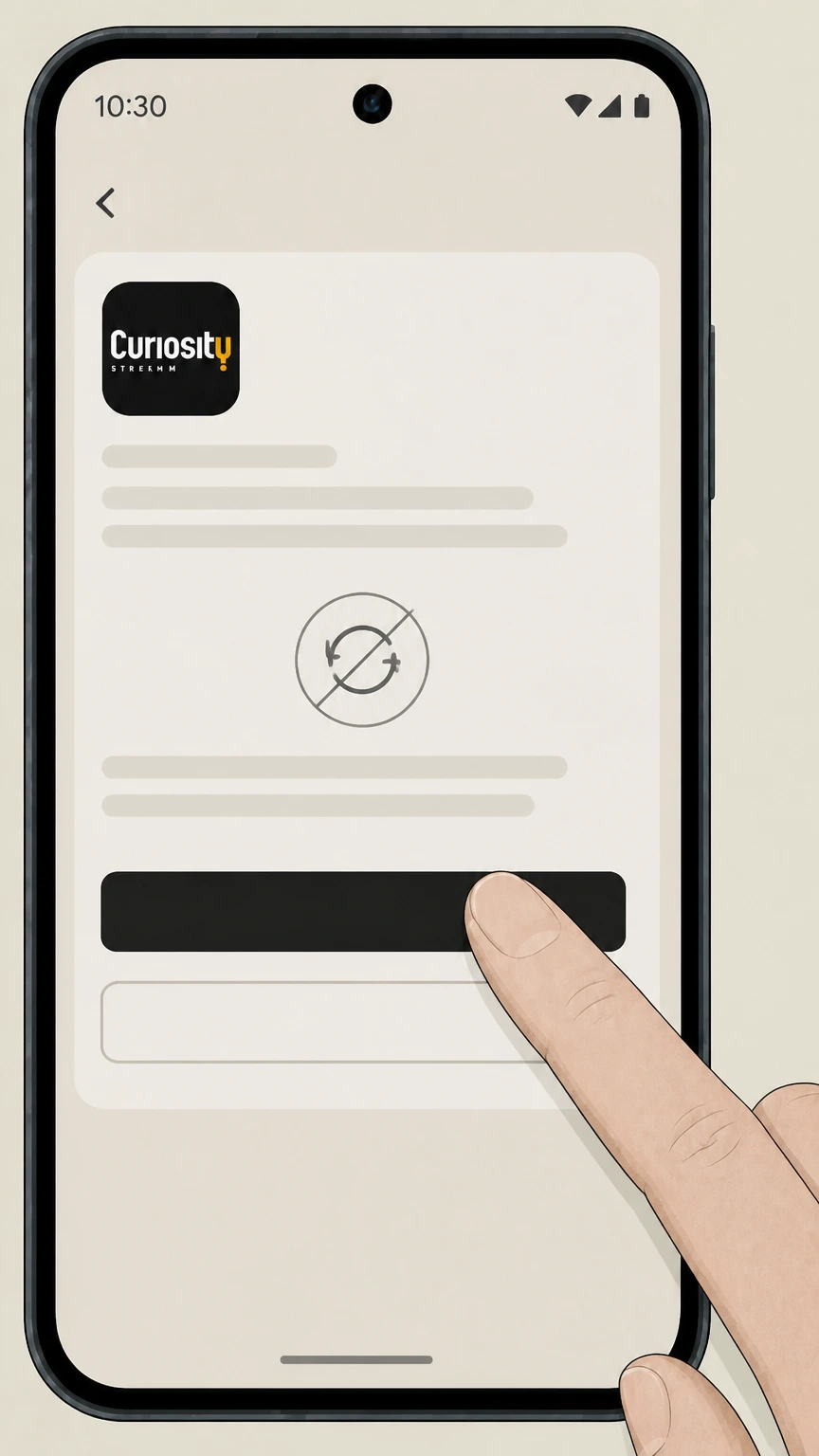 CuriosityStream Google Play on Android cancellation: Complete the on-screen confirmation