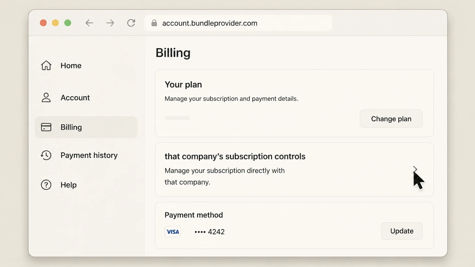 CuriosityStream bundle-partner cancellation: Open that company’s subscription controls
