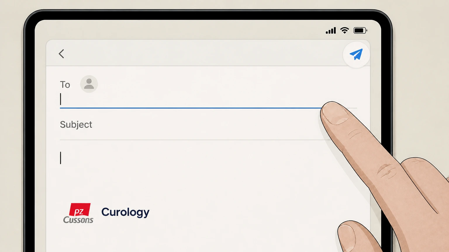 Curology Email Curology Success team cancellation: Address the email to Curology support