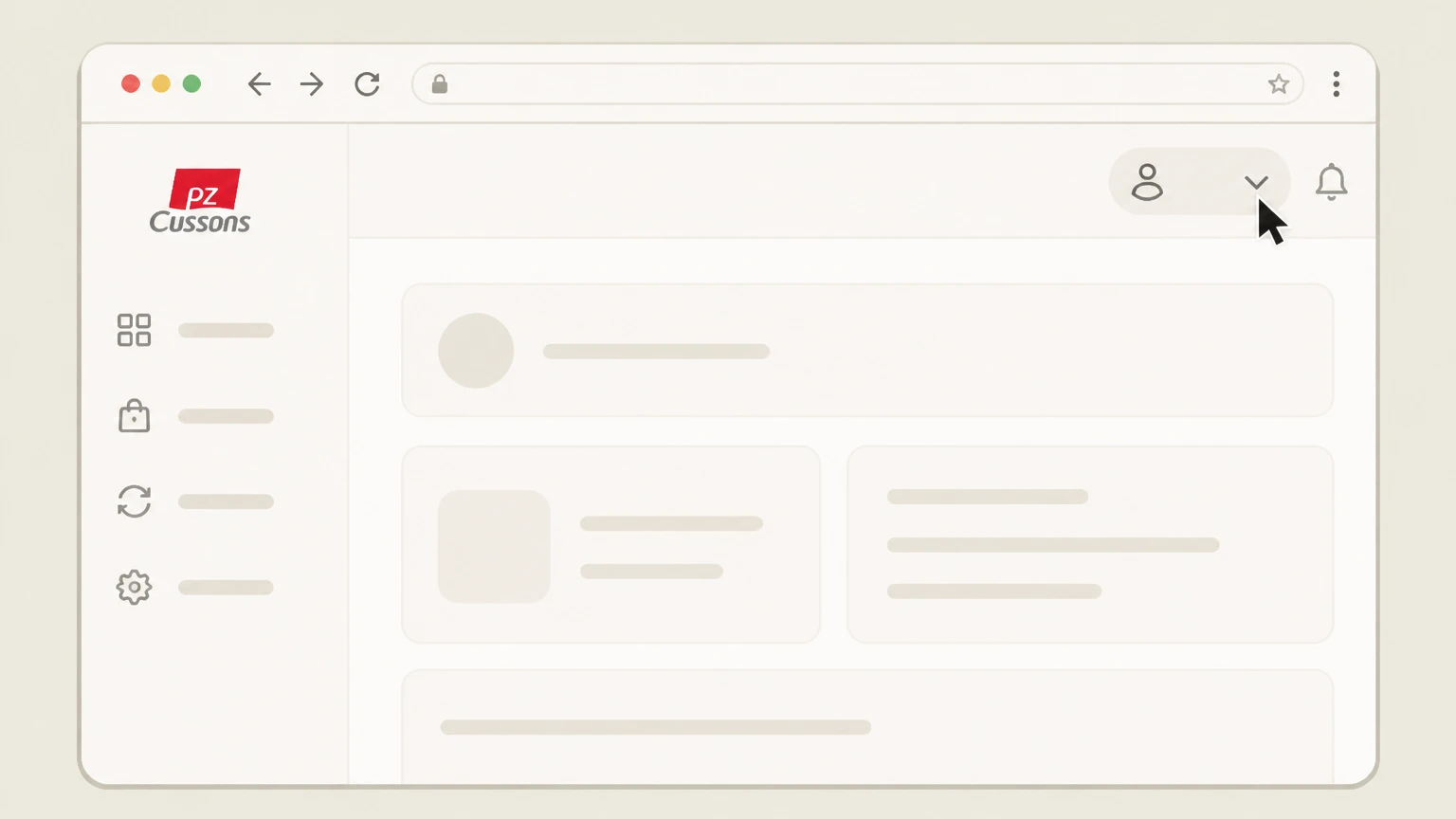 Curology Curology website cancellation: Open the account menu