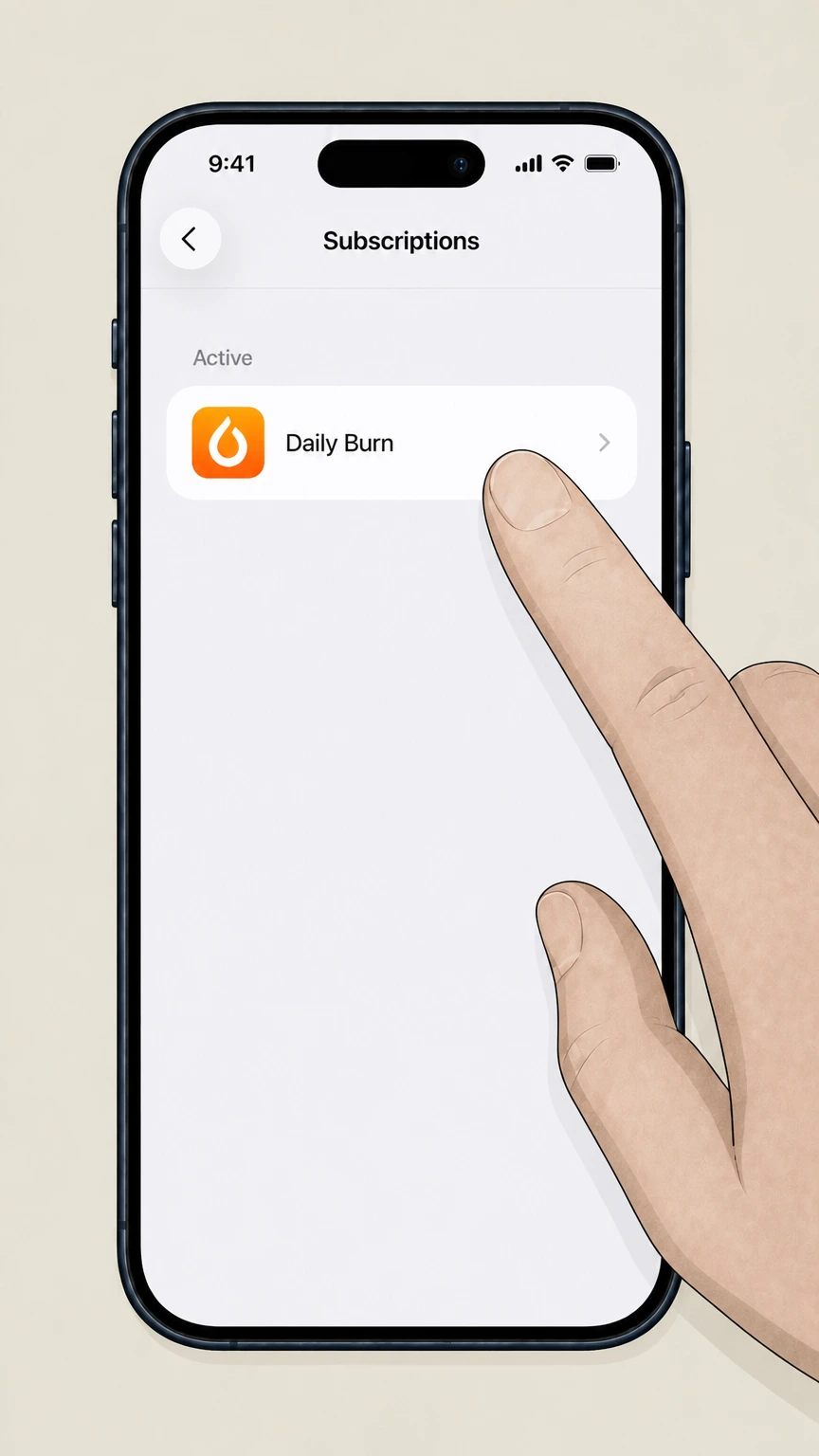 Daily Burn ios cancellation: Choose Daily Burn