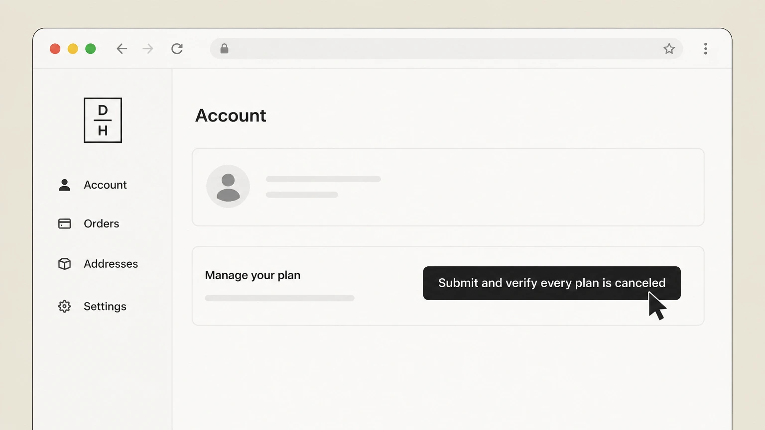 Daily Harvest web cancellation: Submit and verify every plan is canceled
