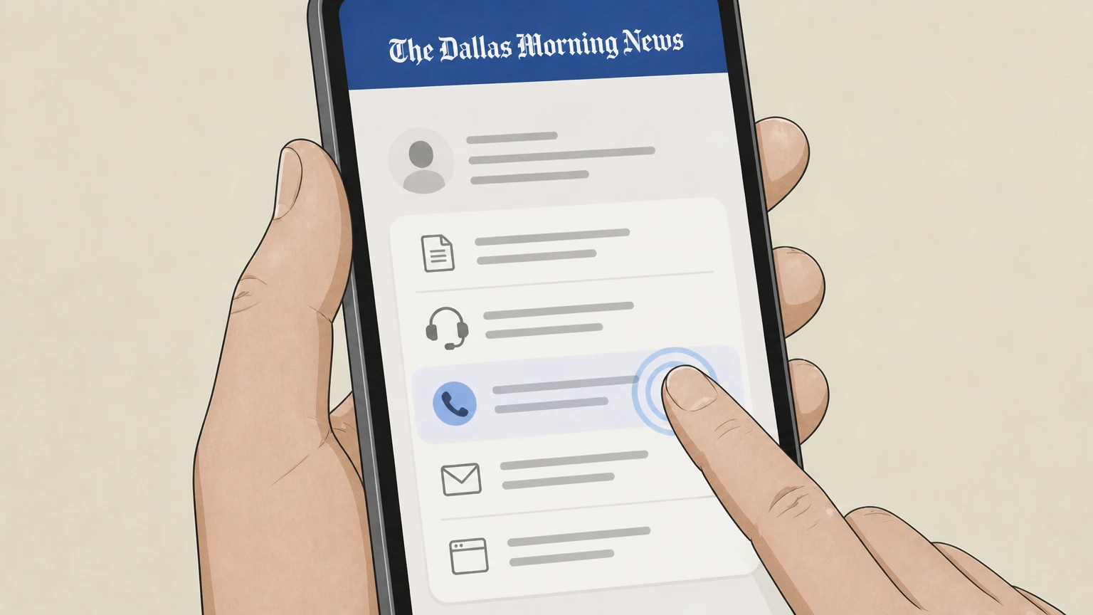 The Dallas Morning News Phone (direct-billed Dallas Morning News subscriptions) cancellation: State that you want to cancel your Dallas Morning News subscription