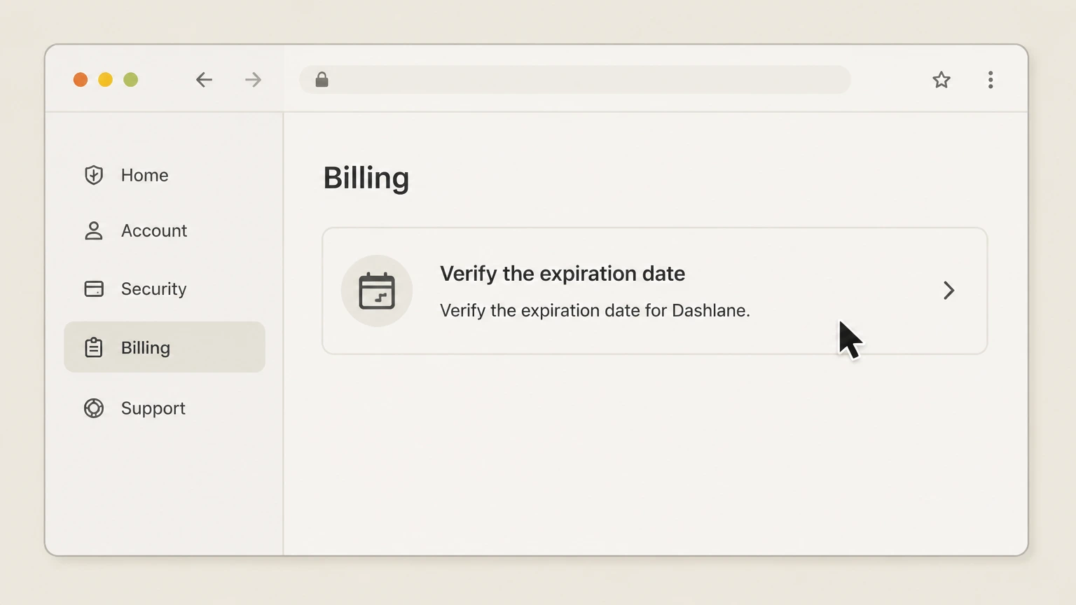 Dashlane web cancellation: Verify the expiration date