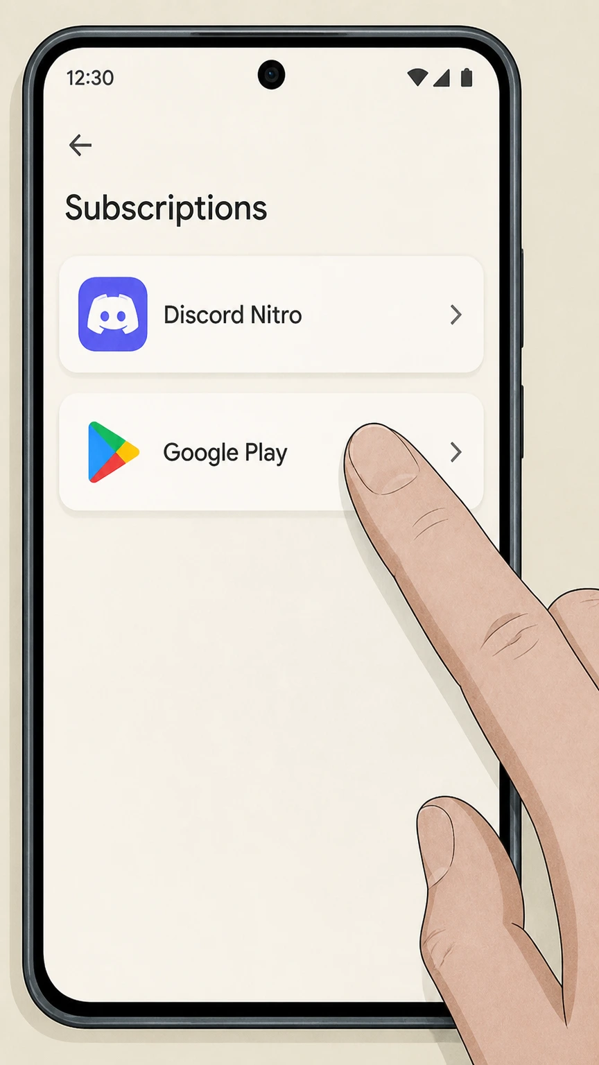 Discord Nitro cancel discord nitro through google play: Open Google Play