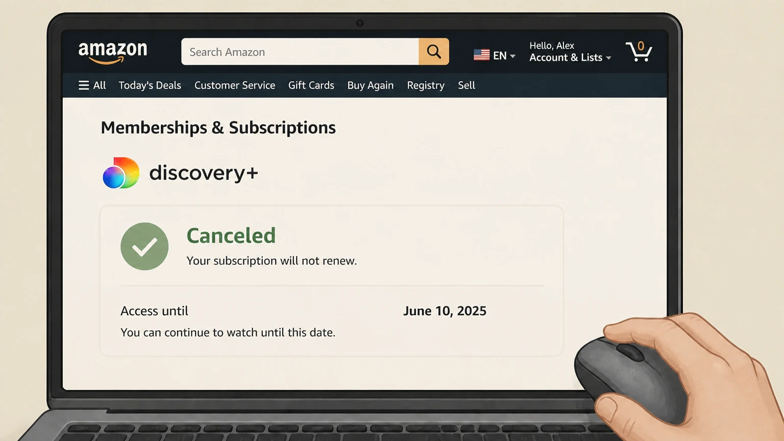 discovery+ amazon cancellation: Review the end date