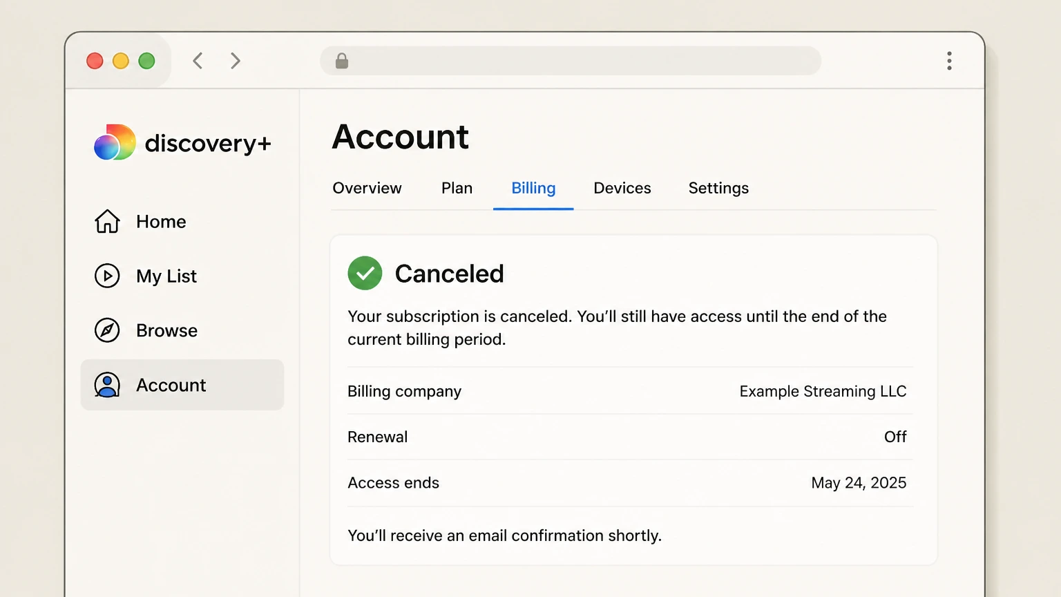 discovery+ billing-partner cancellation: Keep proof