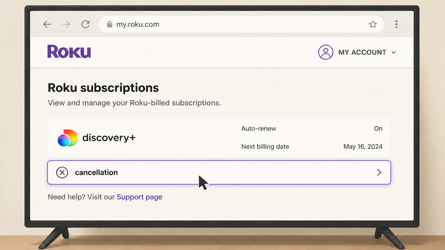 discovery+ roku cancellation: Confirm cancellation