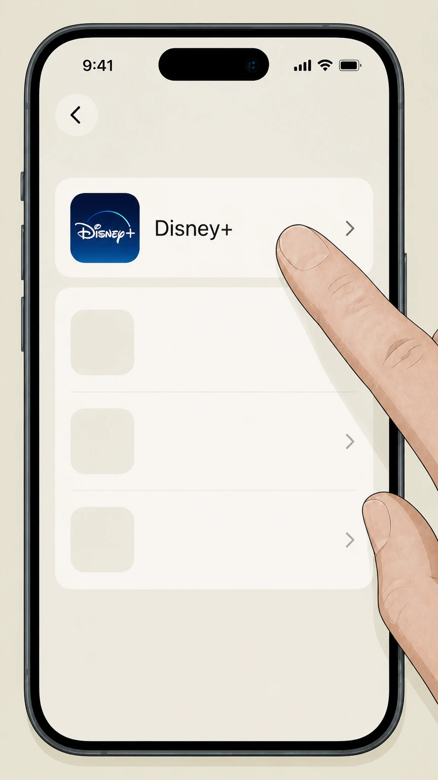 Disney+ cancel an app store subscription: Choose the provider