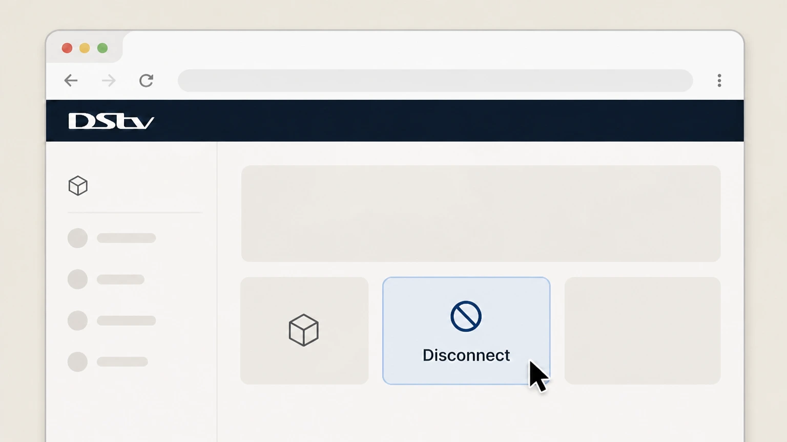 DStv DStv Self Service: Choose Disconnect