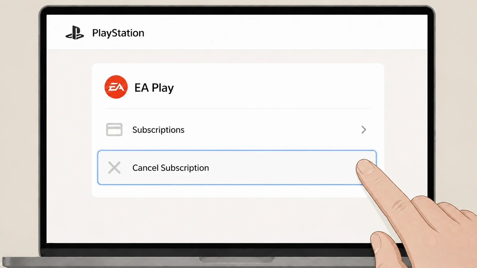 EA Play cancel ea play through playstation: Turn off recurring billing