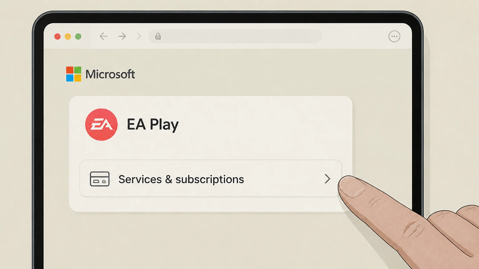 EA Play cancel ea play through xbox: Open the platform subscription settings