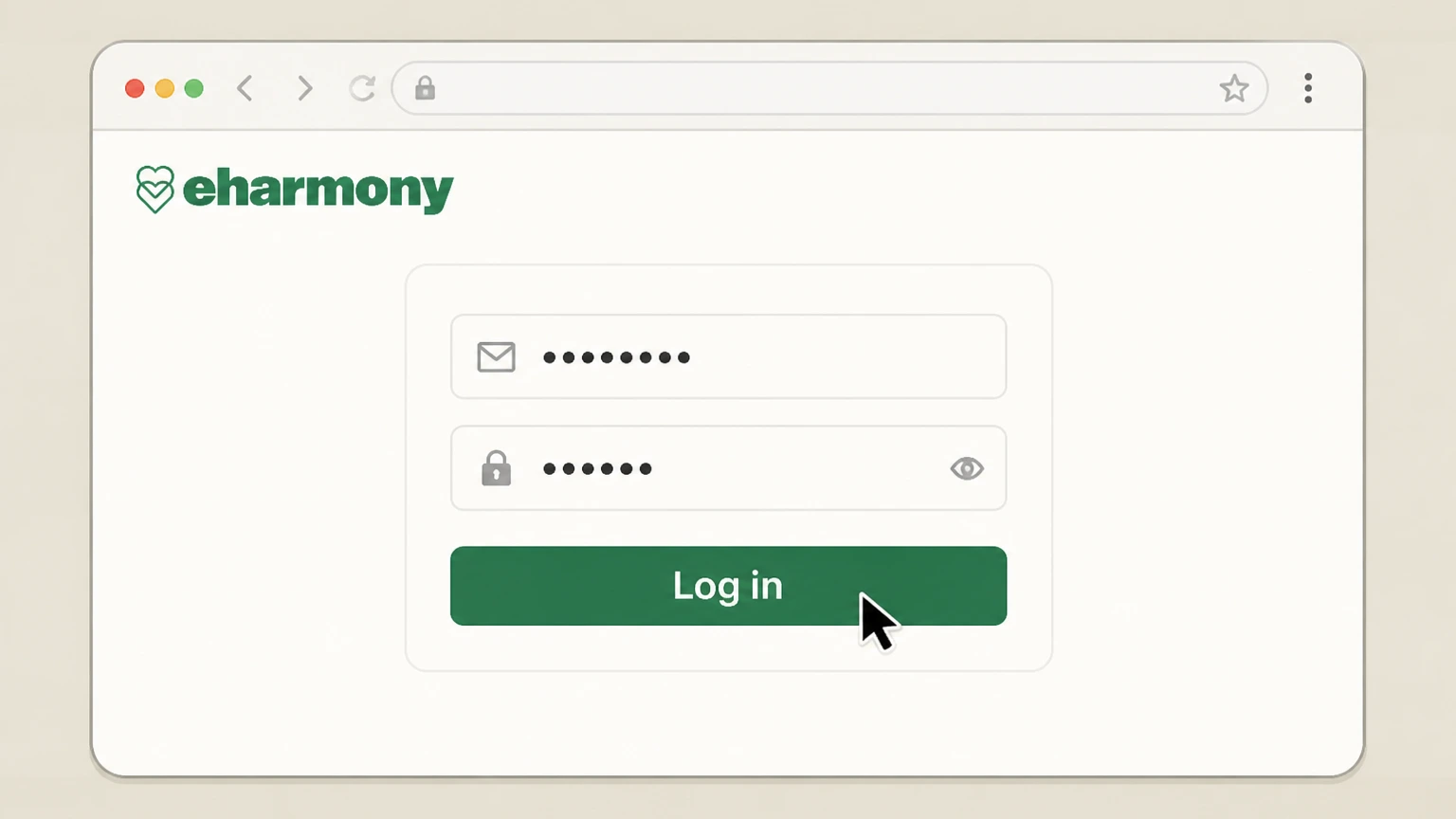 eharmony Website (eharmony bills you directly) cancellation: Log in to your eharmony account