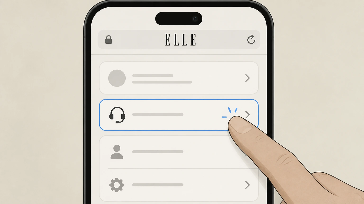ELLE Call ELLE customer service (direct billing) cancellation: Open ELLE’s Customer Service page