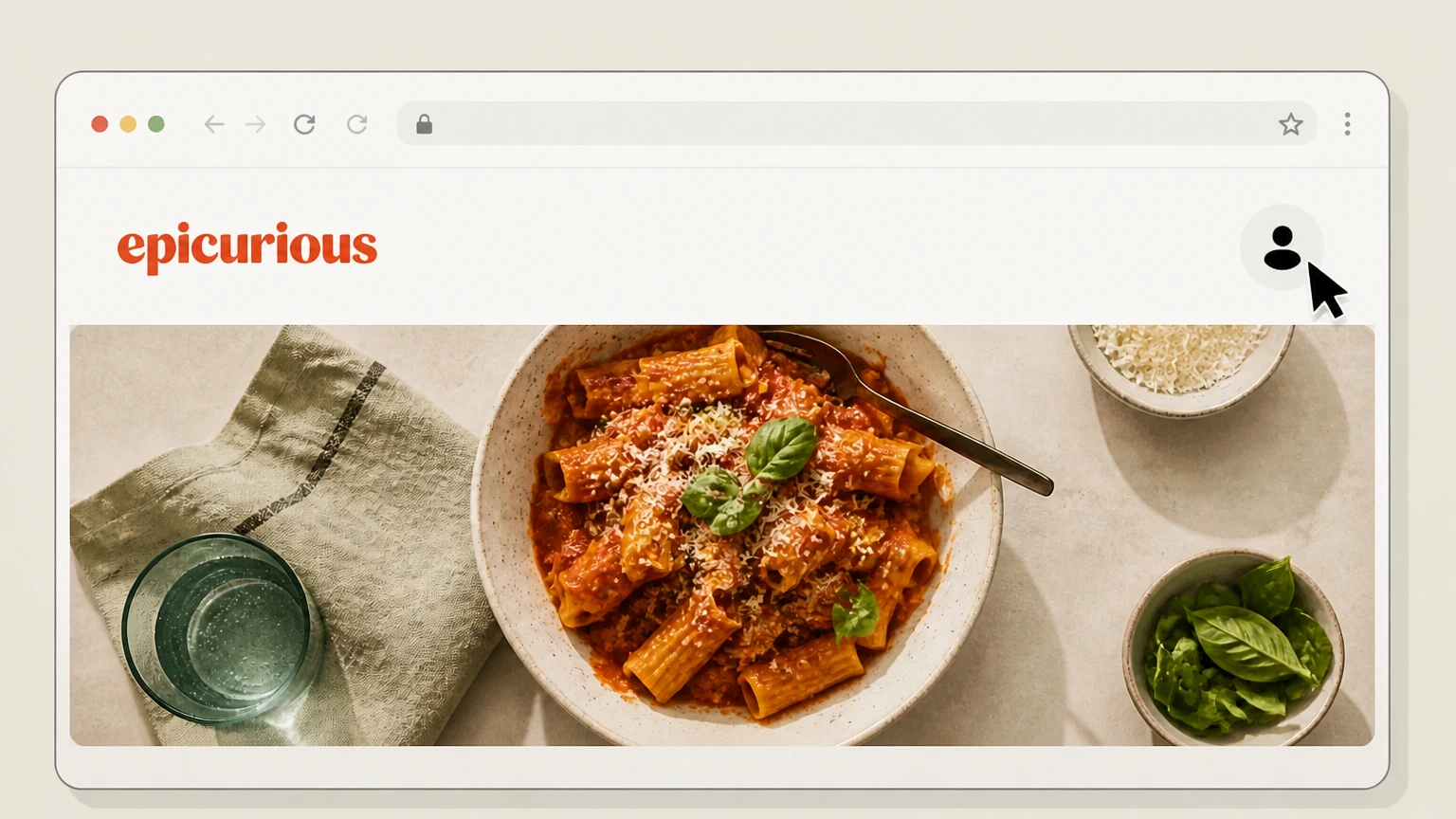 Epicurious Epicurious website subscription (Condé Nast billing) cancellation: Open your account page