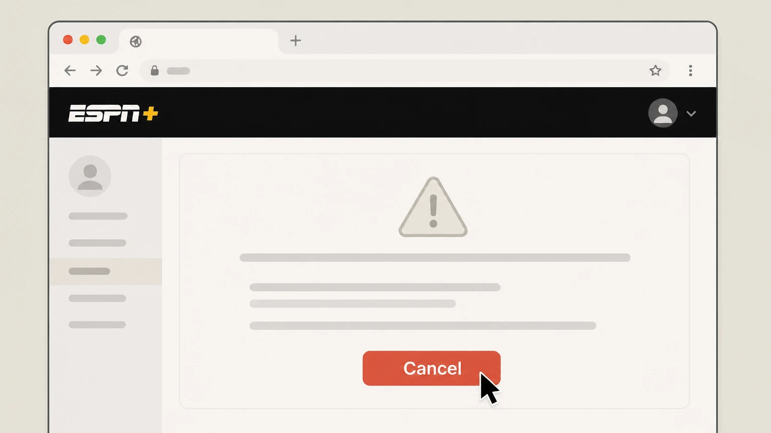 ESPN+ Cancel ESPN+ billed directly by ESPN on the web cancellation: Cancel the subscription