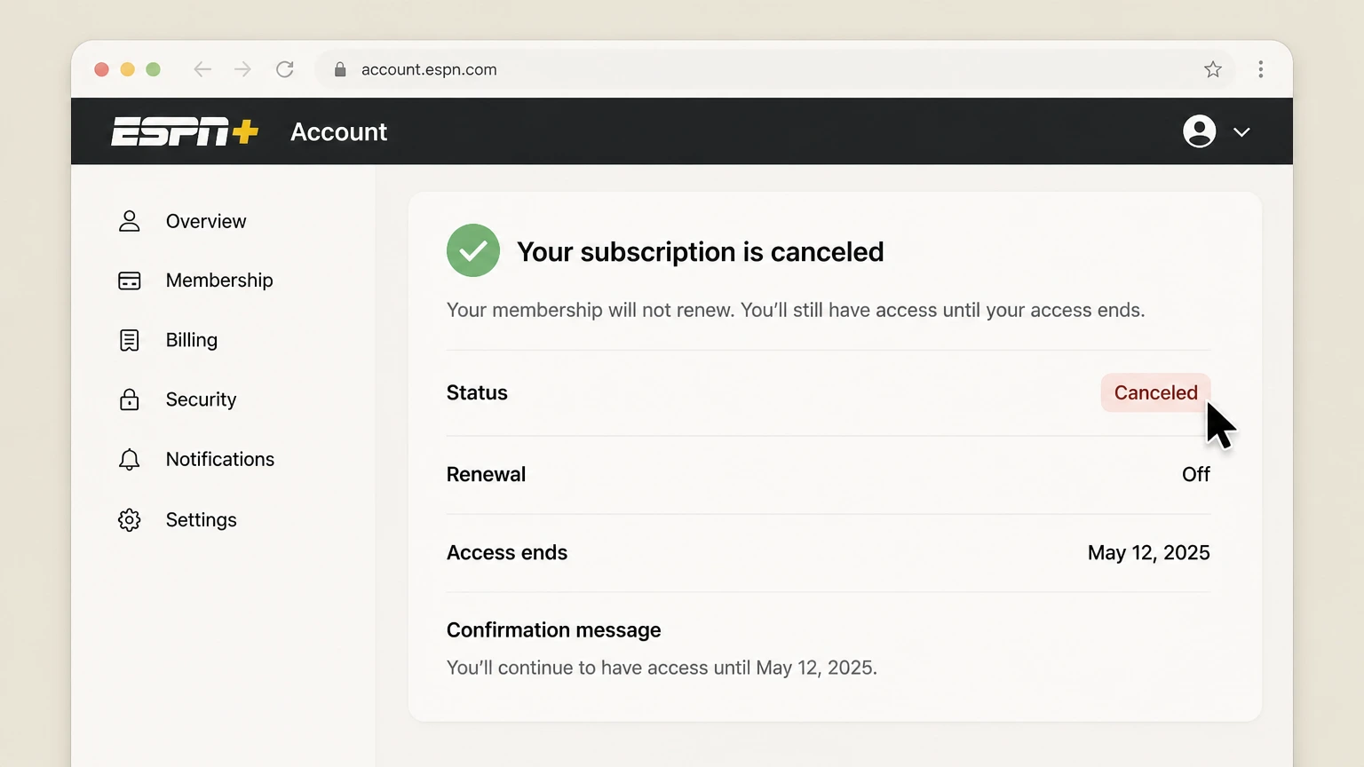 ESPN bundle-partner cancellation: Keep proof