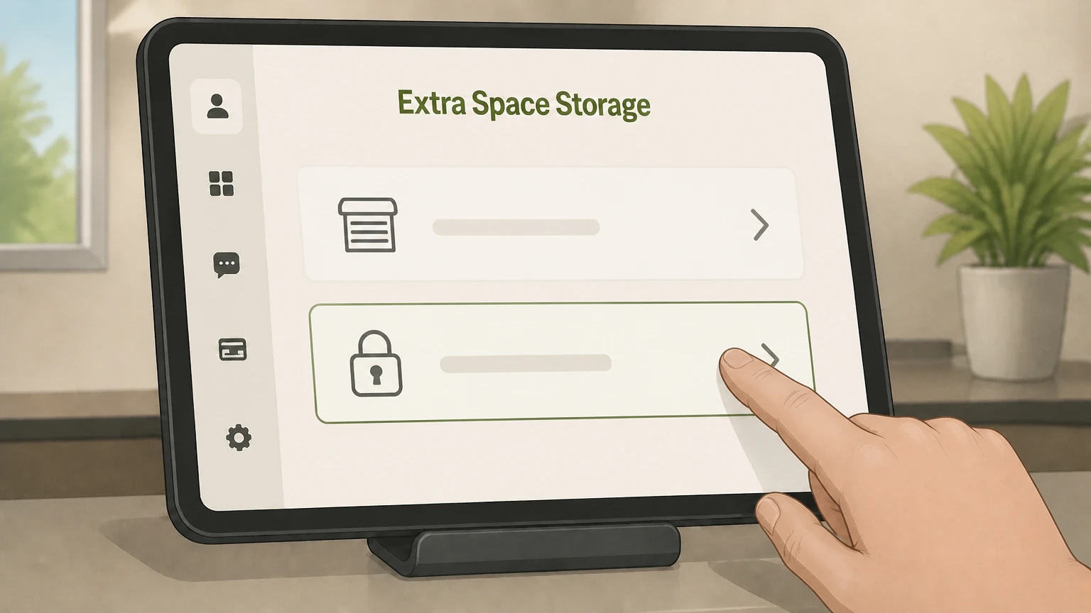 Extra Space Storage In person at facility office cancellation: Clear the unit and remove your lock