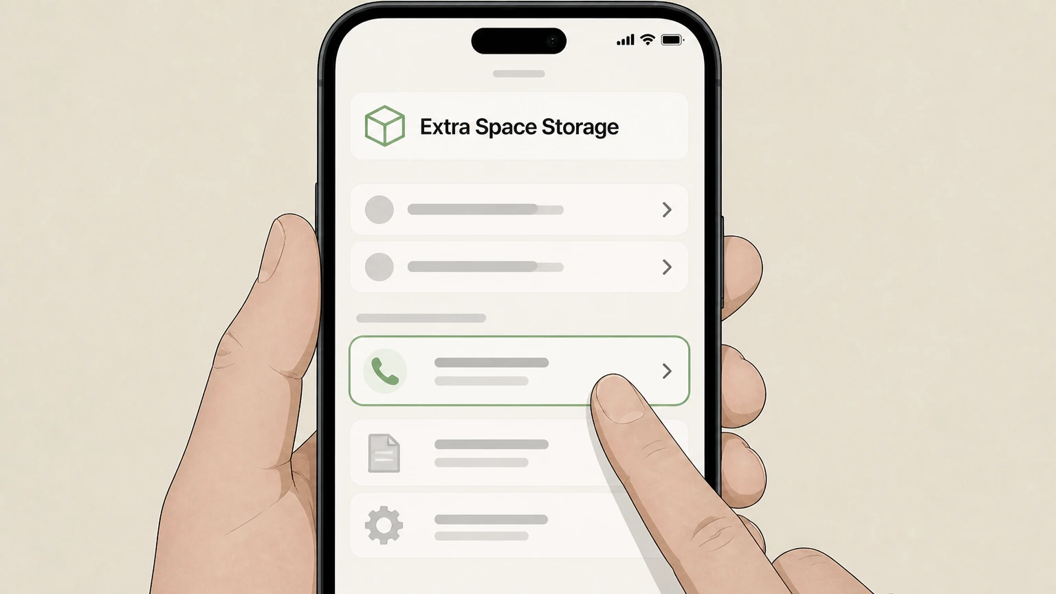 Extra Space Storage Phone – verbal notice to facility manager cancellation: Call during posted office hours