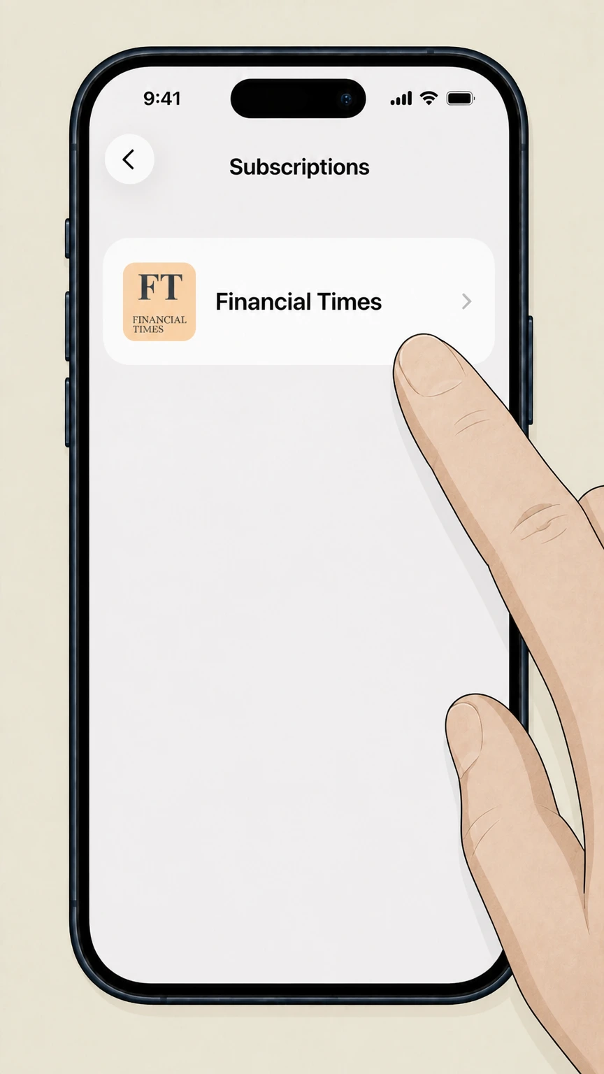 Financial Times Apple iPhone or iPad (Apple-billed FT) cancellation: Select Financial Times