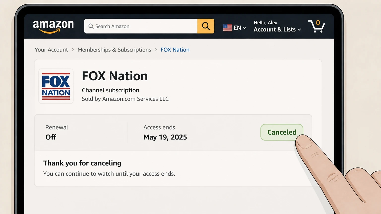 FOX Nation amazon cancellation: Review the end date