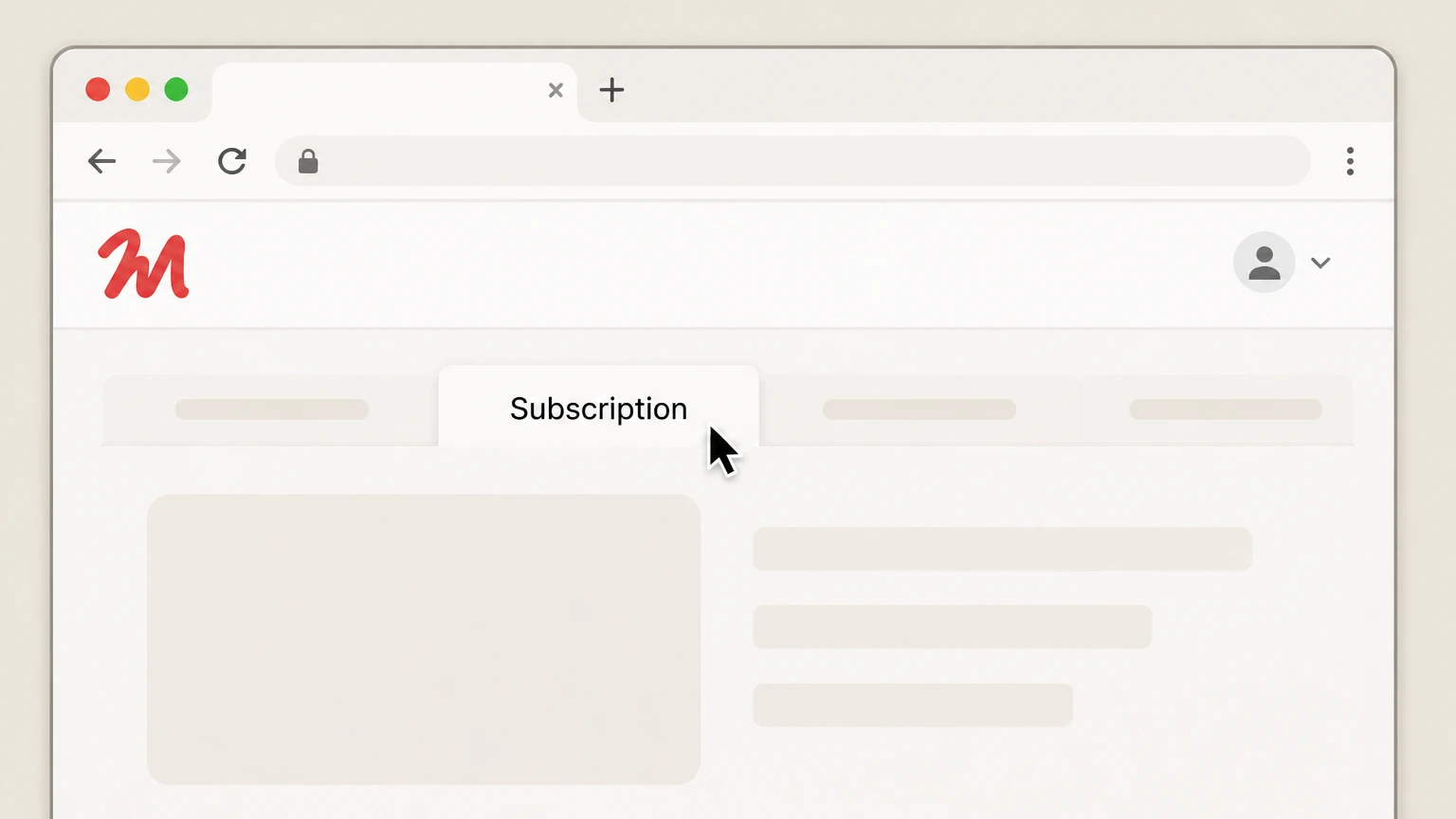 Frontend Masters Website (FrontendMasters.com account) cancellation: Go to the Subscription tab