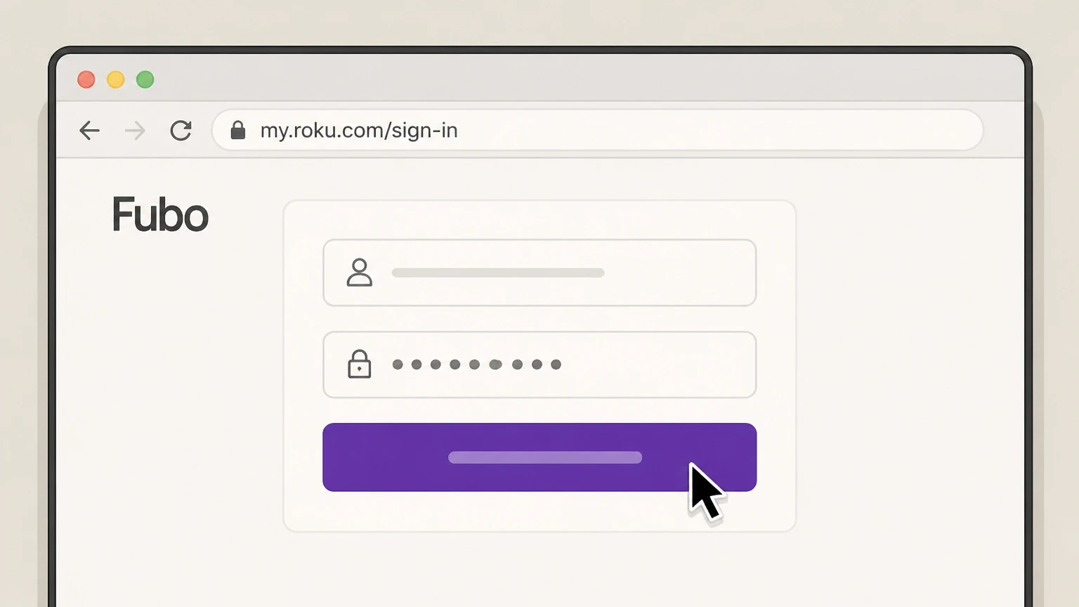 Fubo Roku website (Roku‑billed Fubo) cancellation: Sign in to the correct Roku account