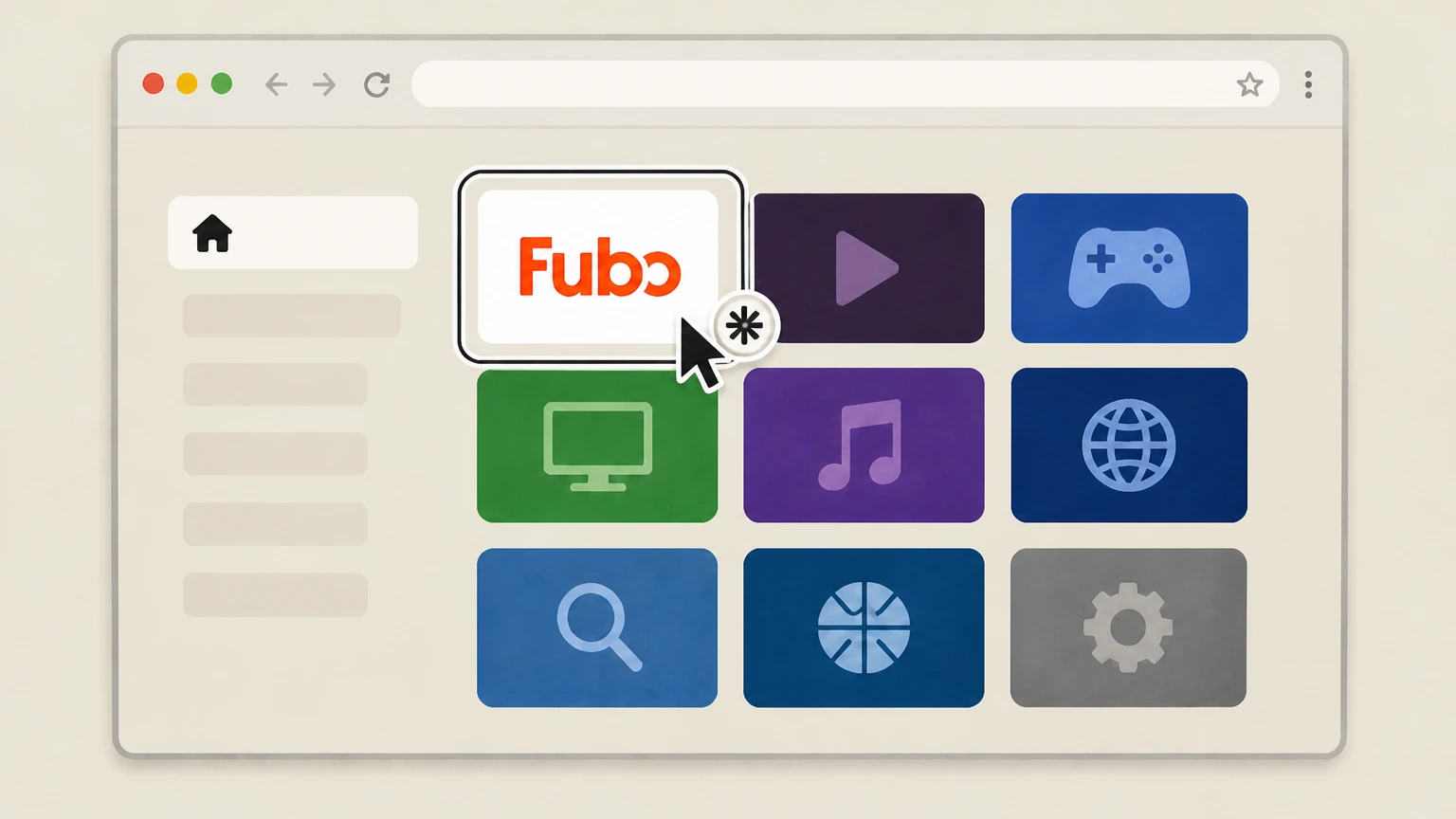Fubo Roku device (Roku‑billed Fubo) cancellation: Open channel options with the star button