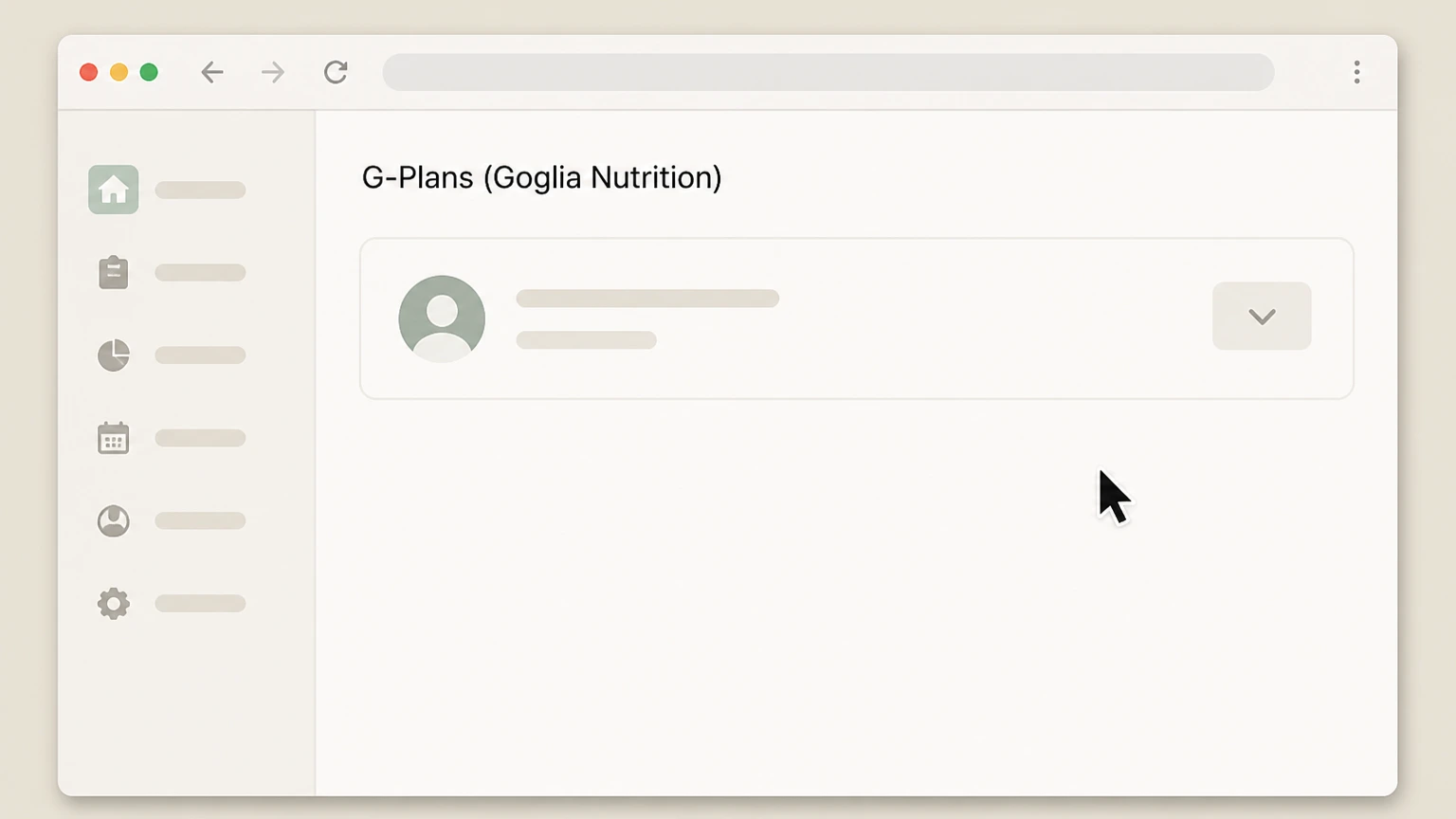 Editorial illustration for Sign in to your G-Plans account in the G-Plans website or app (direct billing) cancellation route for G-Plans (Goglia Nutrition)