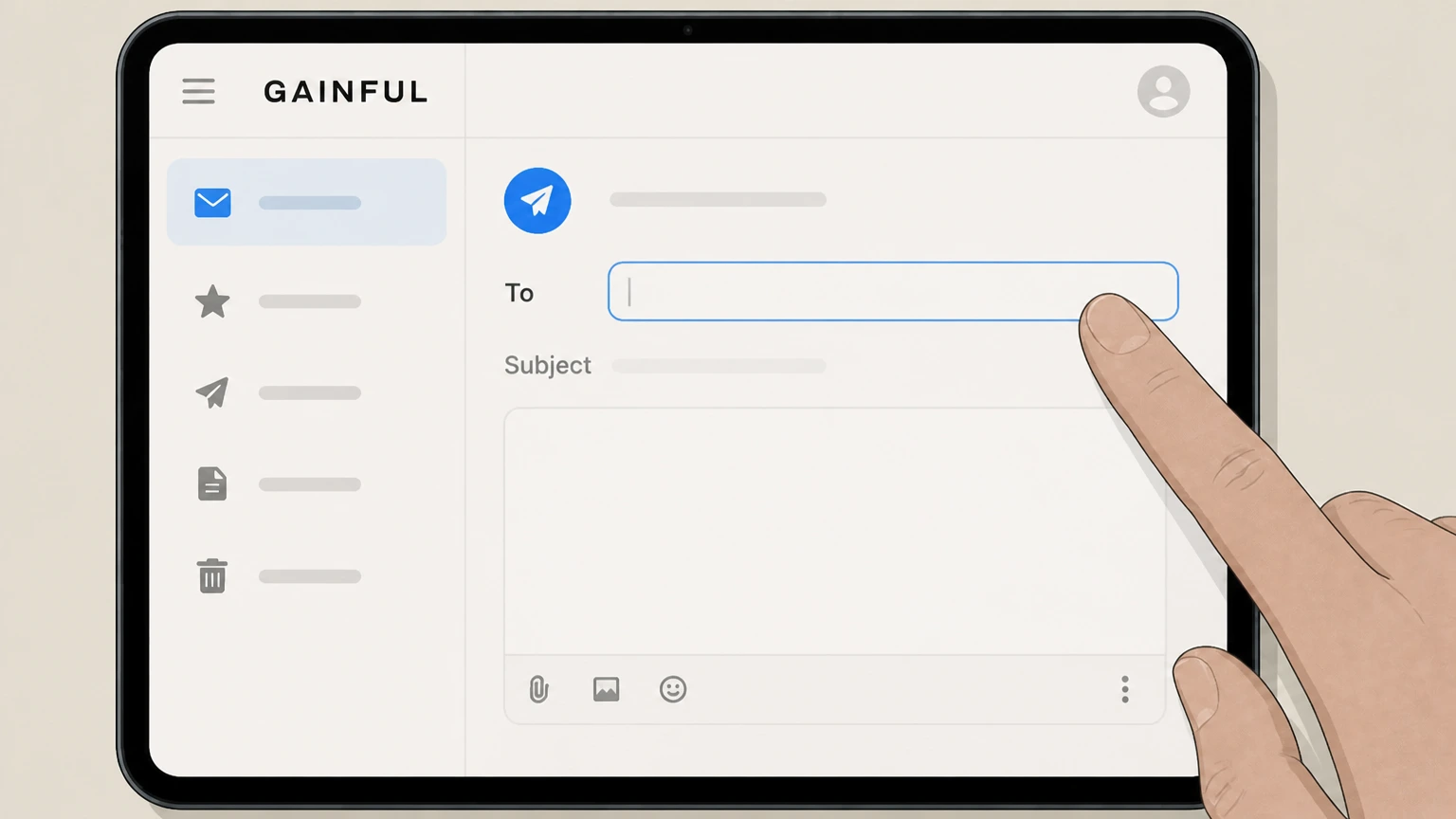 Gainful Email Gainful support cancellation: Compose a new message to Gainful support