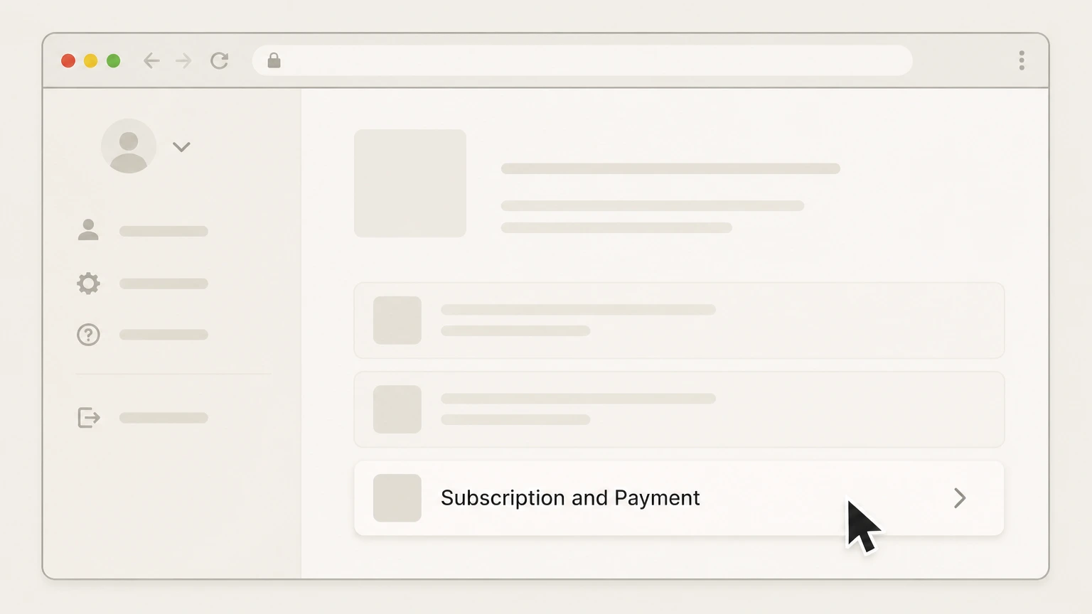 GenealogyBank GenealogyBank website account cancellation: Go to Subscription and Payment