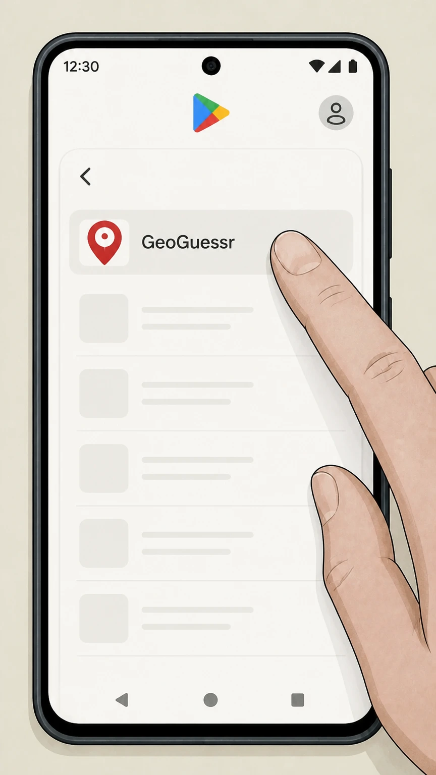 GeoGuessr Google Play (Android) cancellation: Select the GeoGuessr subscription