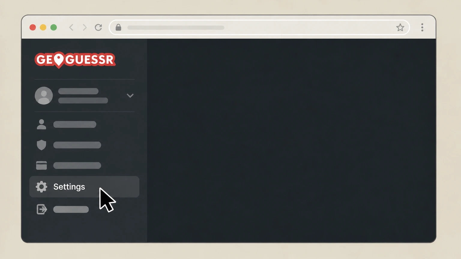 GeoGuessr GeoGuessr website cancellation: Open your account settings