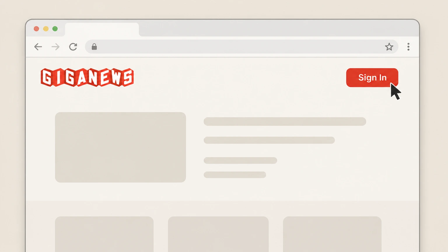 Editorial illustration for Open the Giganews website and sign in in the Web cancellation route for Giganews