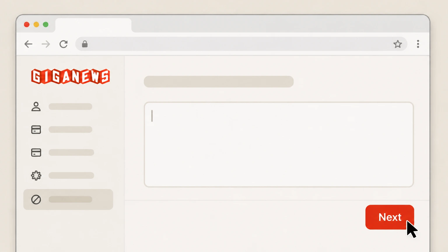 Editorial illustration for Enter a cancellation reason and continue in the Web cancellation route for Giganews