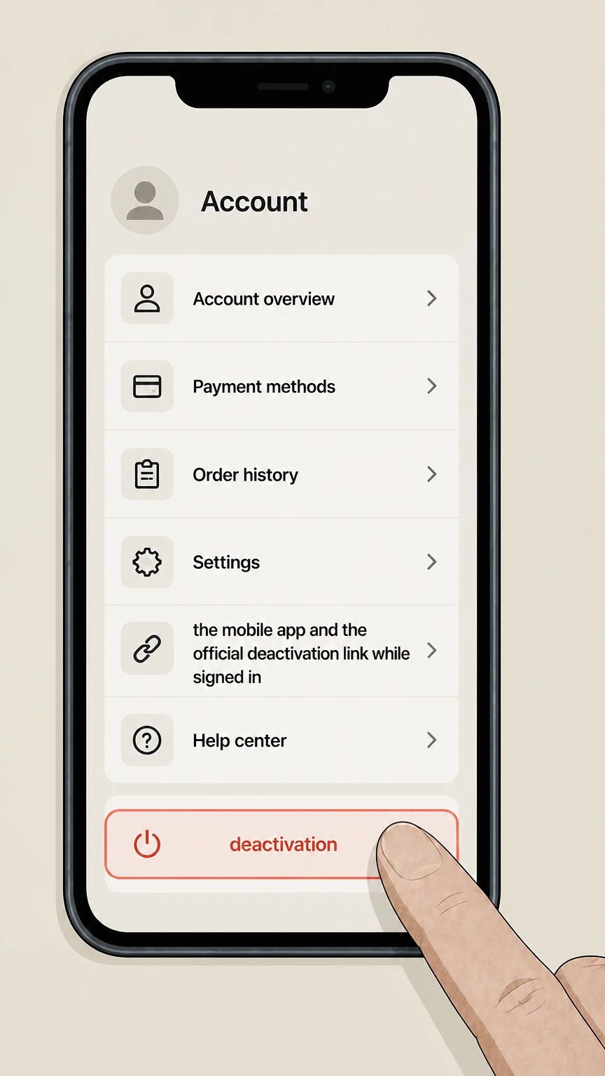 Gobble mobile-app cancellation: Complete deactivation