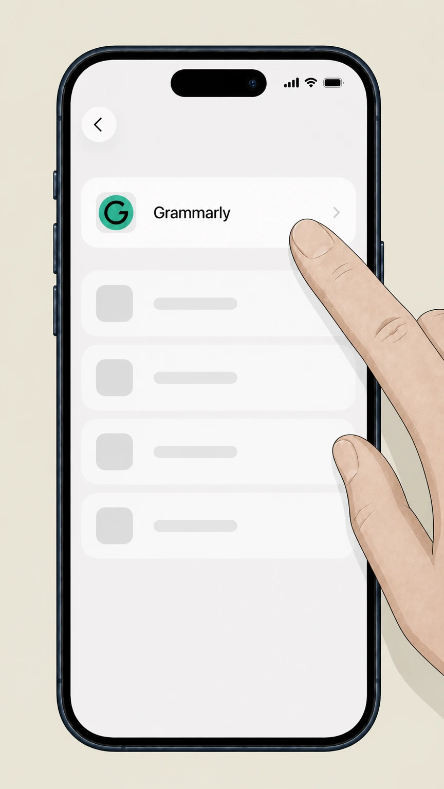 Grammarly cancel an app store subscription: Choose the provider