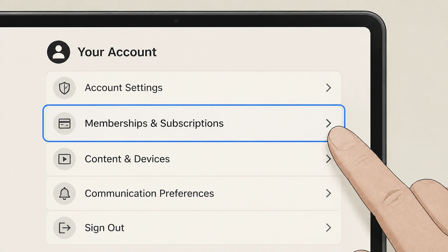 Hallmark+ amazon cancellation: Open Memberships & Subscriptions