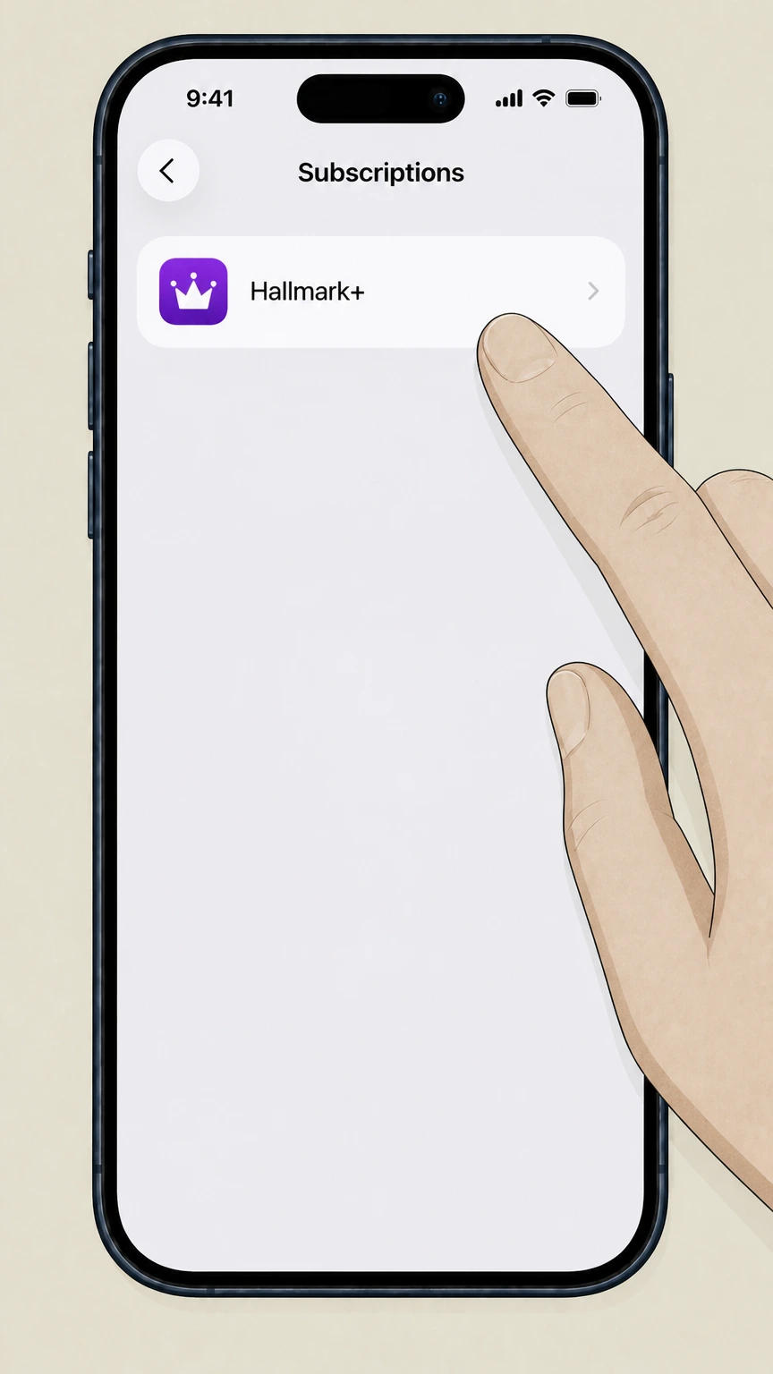 Hallmark+ ios cancellation: Choose Hallmark+