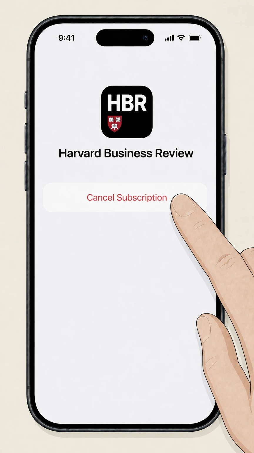 Harvard Business Review Cancel Harvard Business Review via Apple subscriptions on iPhone cancellation: Cancel the subscription