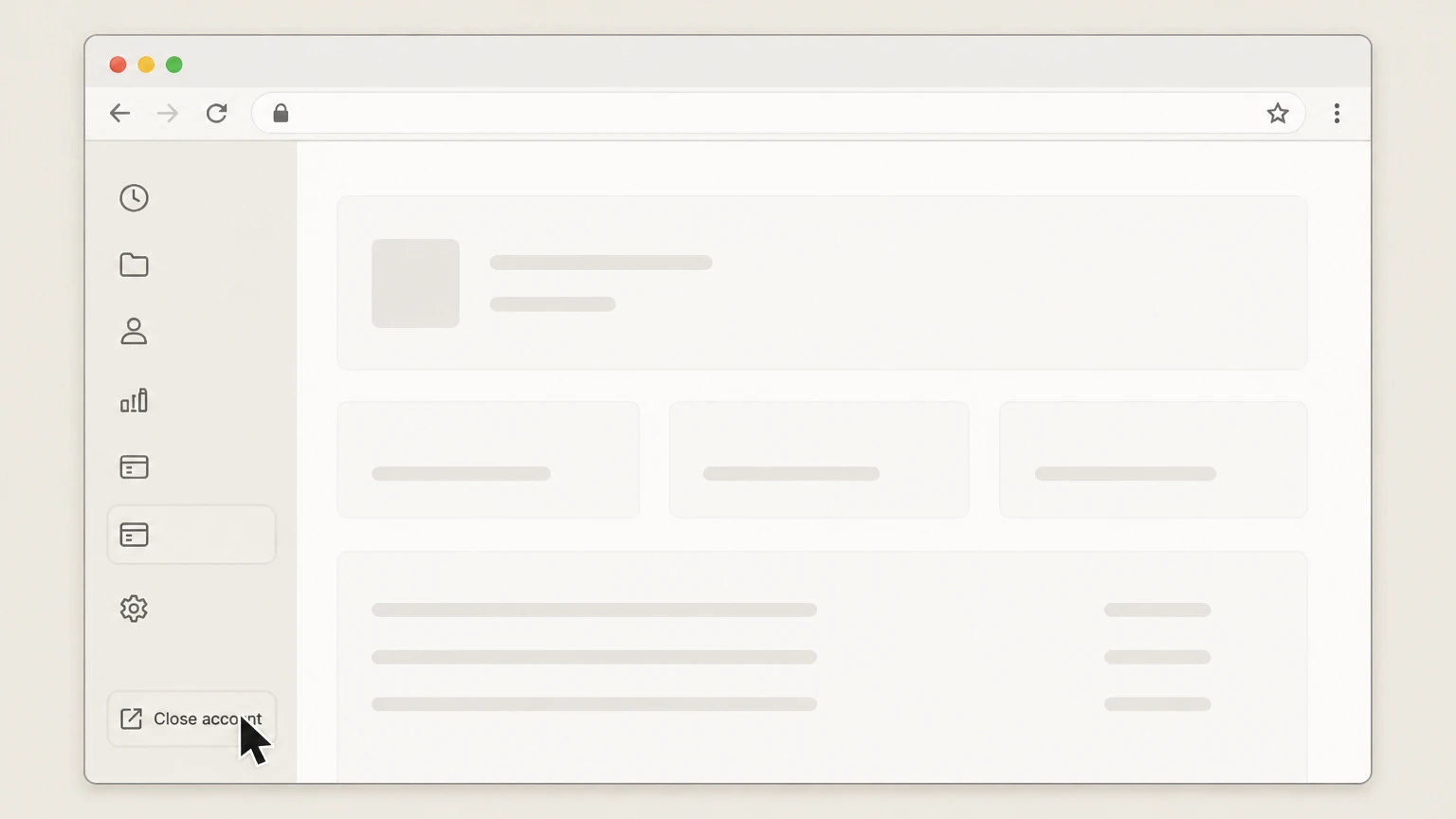 Harvest Harvest web app cancellation: Open the Close account page