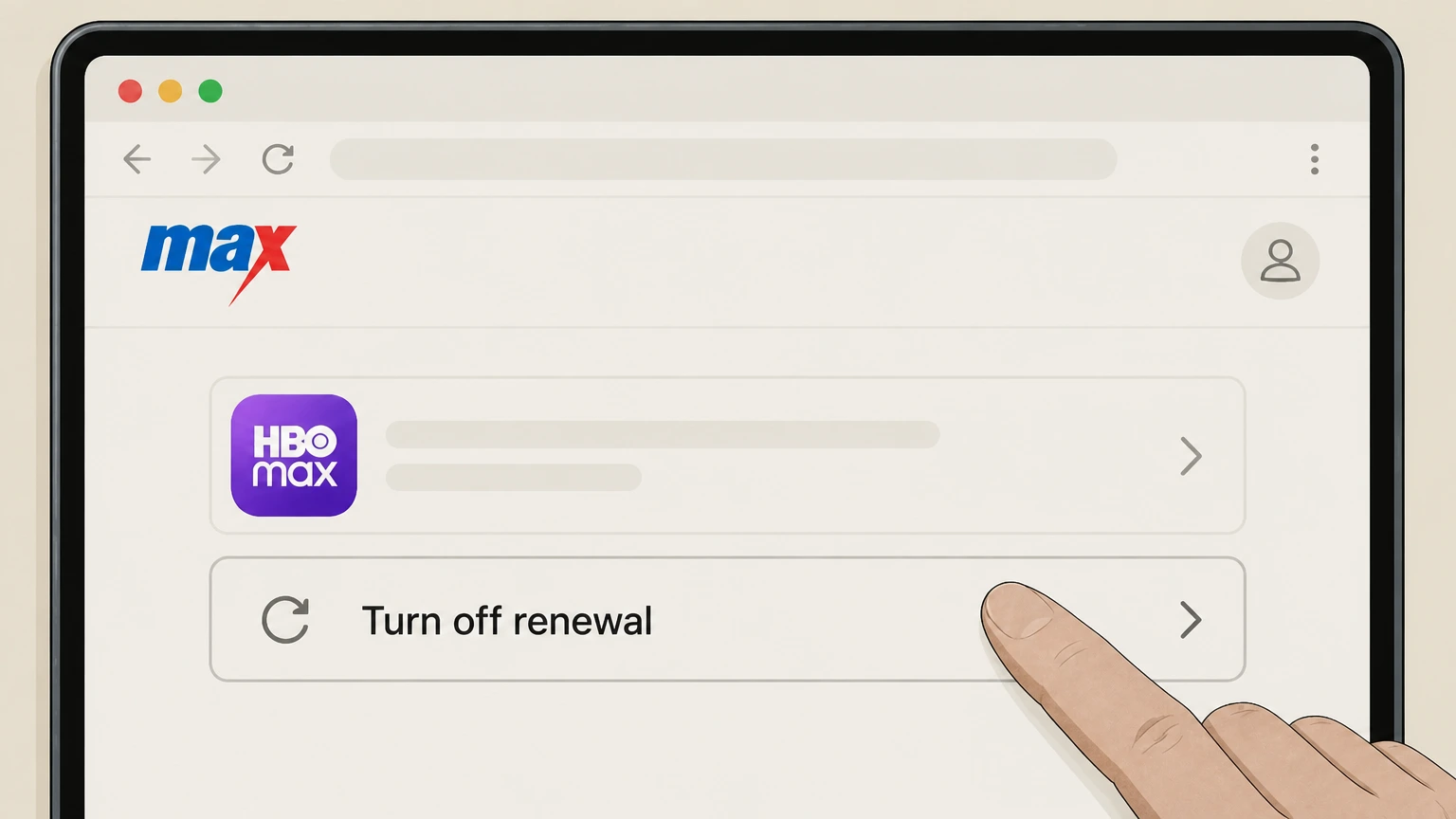 HBO Max cancel an amazon-billed subscription: Turn off renewal