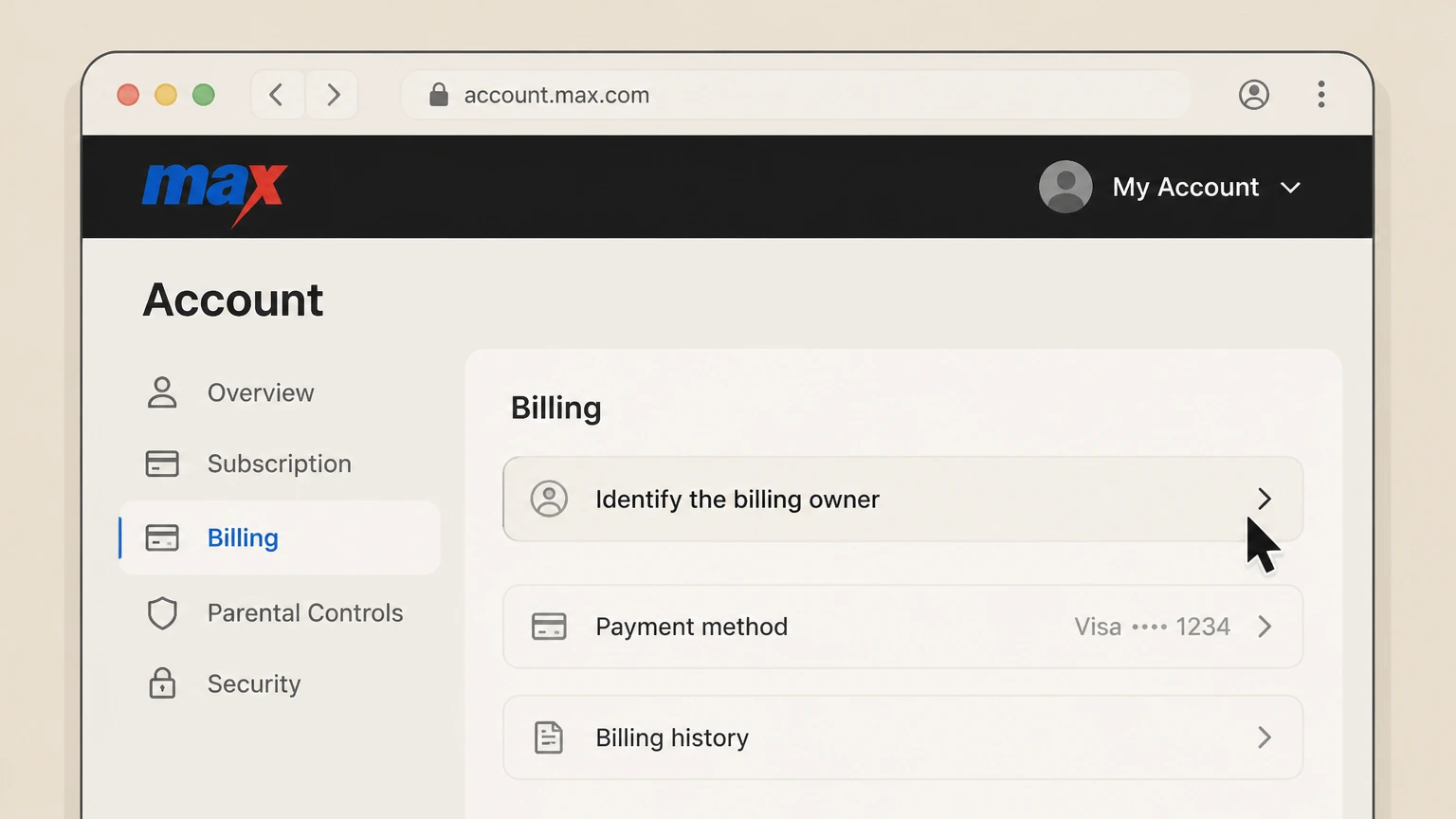 HBO Max billing-partner cancellation: Identify the billing owner