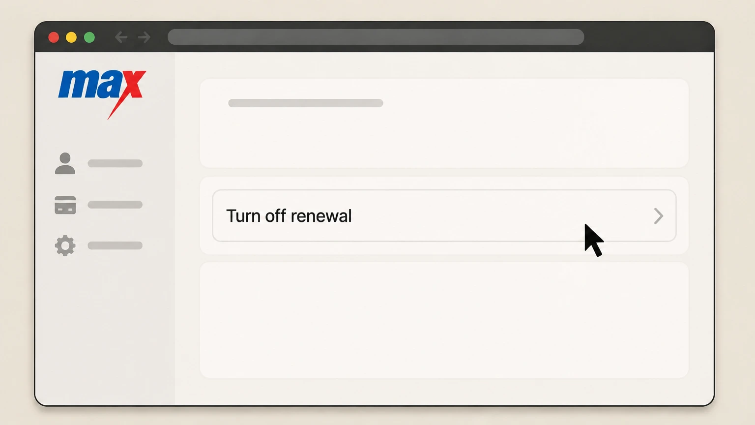 HBO Max cancel hbo max through a tv, mobile, or internet provider: Turn off renewal