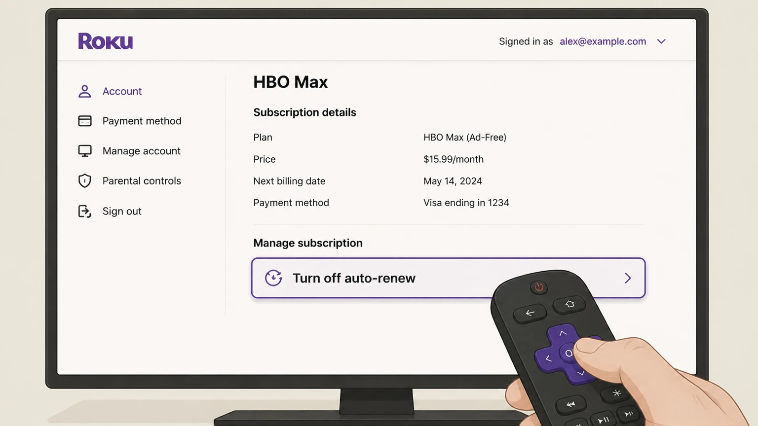 HBO Max roku cancellation: Turn off auto-renew